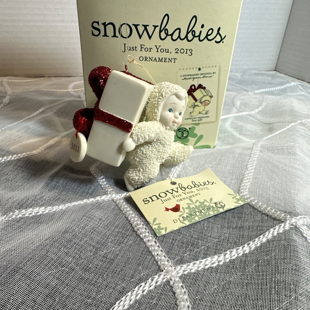Department 56 Snowbabies Just For You 2013 Christmas Hanging Baby Ornament